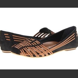 Reef Rancho Rio Flat Black Tan US 7